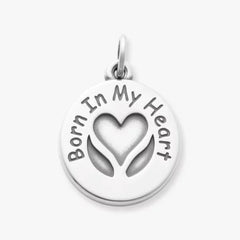 Born In My Heart Adoption Charm