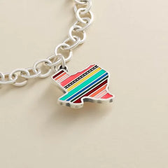 Enamel Texas Serape Charm