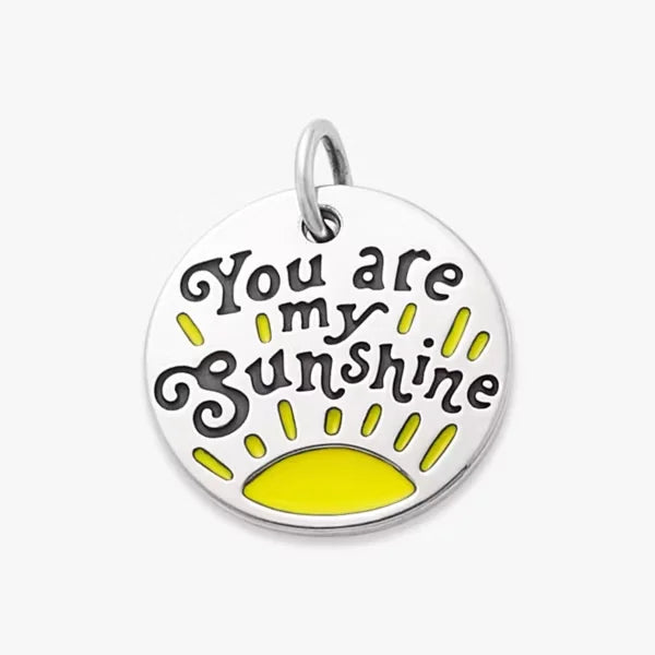 Enamel You Are My Sunshine Charm