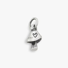Mini Mushroom with Heart Charm