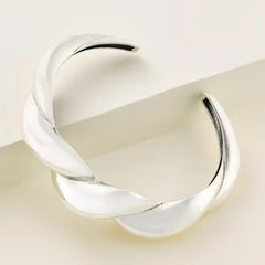 Bold Twist Cuff Bracelet