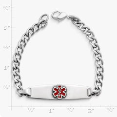 Enameled Medical Alert Bracelet
