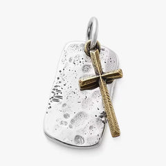 Engravable Tag and Cross Charm
