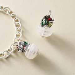 Enamel North Pole Art Glass Charm