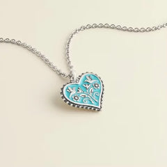 Enamel Hearts in Bloom Charm
