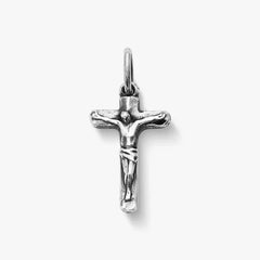 Small Chiseled Crucifix Charm