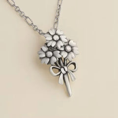 Bouquet with Bow Pendant