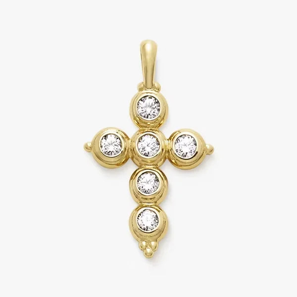 Antiquity Gemstone Cross Pendant