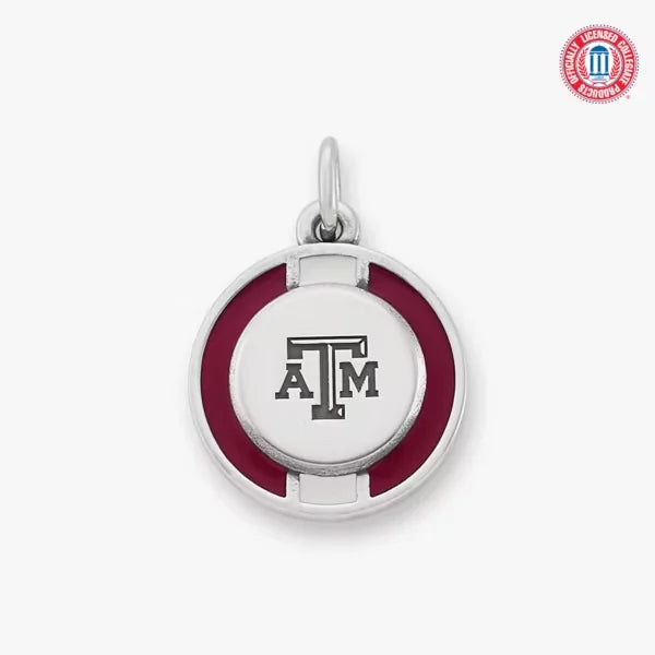 Enamel Texas A&M University School Spirit Charm