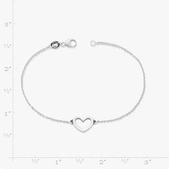Petite Heart Link Bracelet