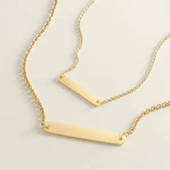 Petite Engravable Horizon Necklace