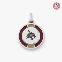Enamel Texas State University School Spirit Charm