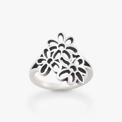 Open Floral Ring