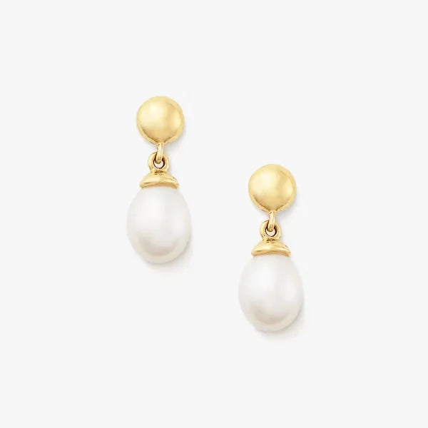 Cultured Pearl Teardrop Earrings