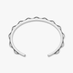 Scalloped Cuff Charm Bracelet