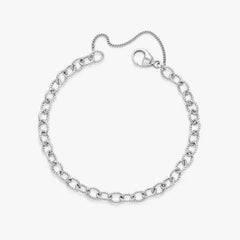 Twisted Wire Cable Charm Bracelet