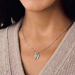 Angel Wings Birthstone Charm