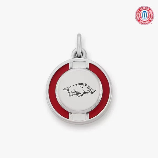 Enamel University of Arkansas School Spirit Charm