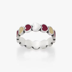 Enamel Flordia State University Connected Hearts Ring