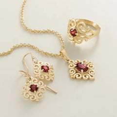 Spanish Lace Birthstone Pendant