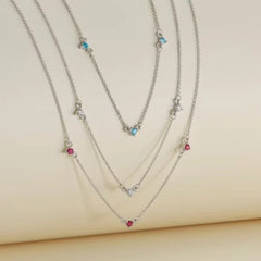 Gemstone Station Necklace