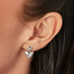 Dancing Hearts Drop Earrings