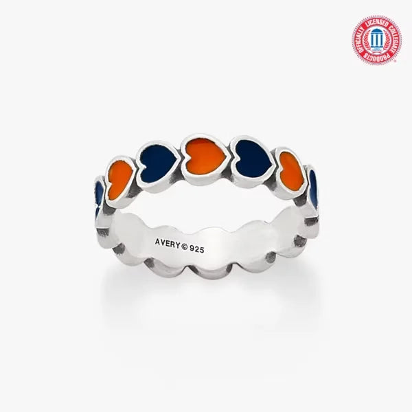 Enamel The University of Texas at San Antonio Connected Hearts Ring