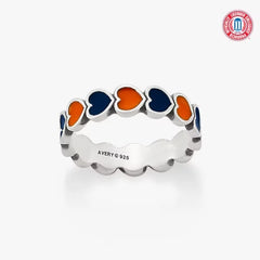 Enamel The University of Texas at San Antonio Connected Hearts Ring