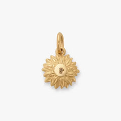Pave Diamond Sunflower Pendant