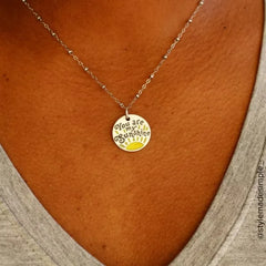 Enamel You Are My Sunshine Charm