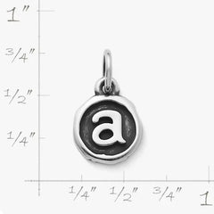 Vintage Type Initial Charm
