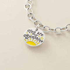 Enamel You Are My Sunshine Charm