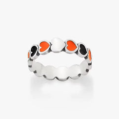 Enamel Oklahoma State University Connected Hearts Ring