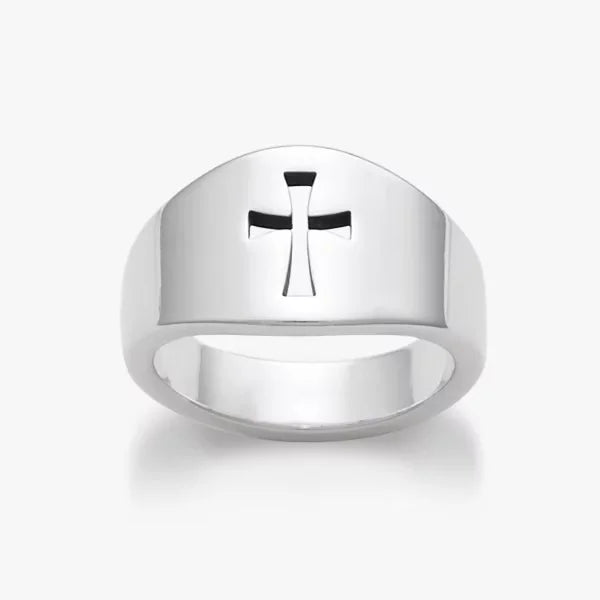 Wide Crosslet Ring