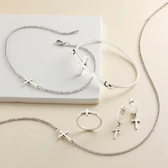 Horizon Cross Necklace