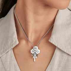 Bouquet with Bow Pendant