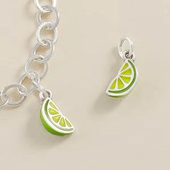 Enamel Citrus Slice Charm
