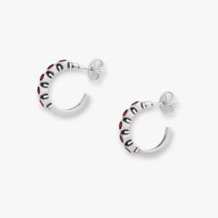 Gemstone Hoop Earrings