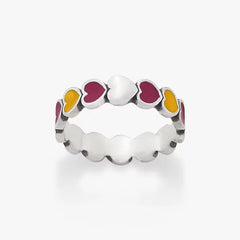 Enamel Arizona State University Connected Hearts Ring