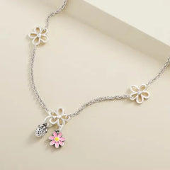 Daisy Station Charm Necklace