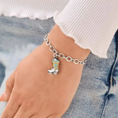 Enamel Western Boot Charm
