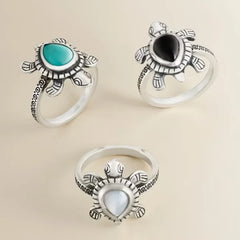 Turtle Gemstone Ring