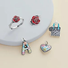 Enamel Consuela Heart Charm