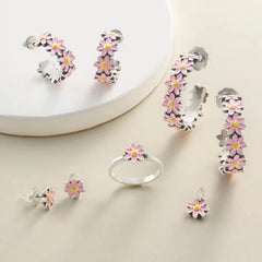 Enamel Mini Flower Studs