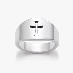 Wide Crosslet Ring