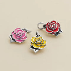 Enamel Consuela Rose Charm