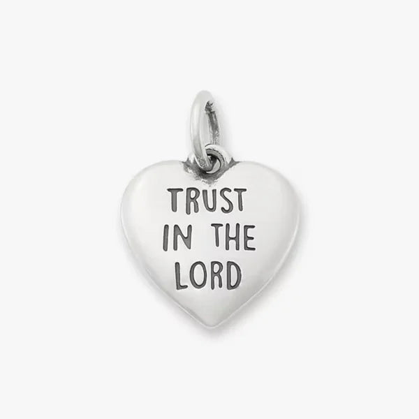 Trust in the Lord Heart Charm