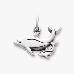 Mother and Baby Dolphin Charm