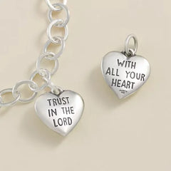 Trust in the Lord Heart Charm