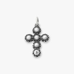 Sunflower Cross Charm